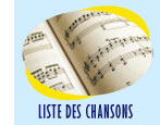 Liste des chansons