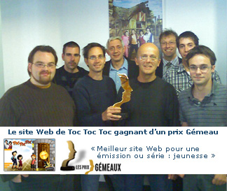 Toc Toc Toc winner of a Gémeau Award
